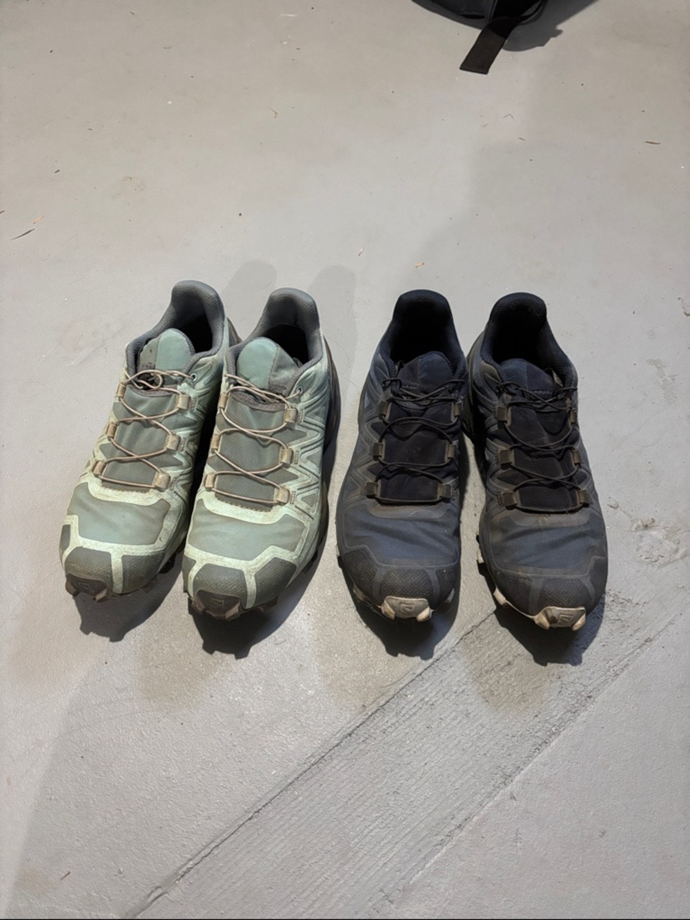 Salomon Trail Running Shoes - Mint Green and dark blue